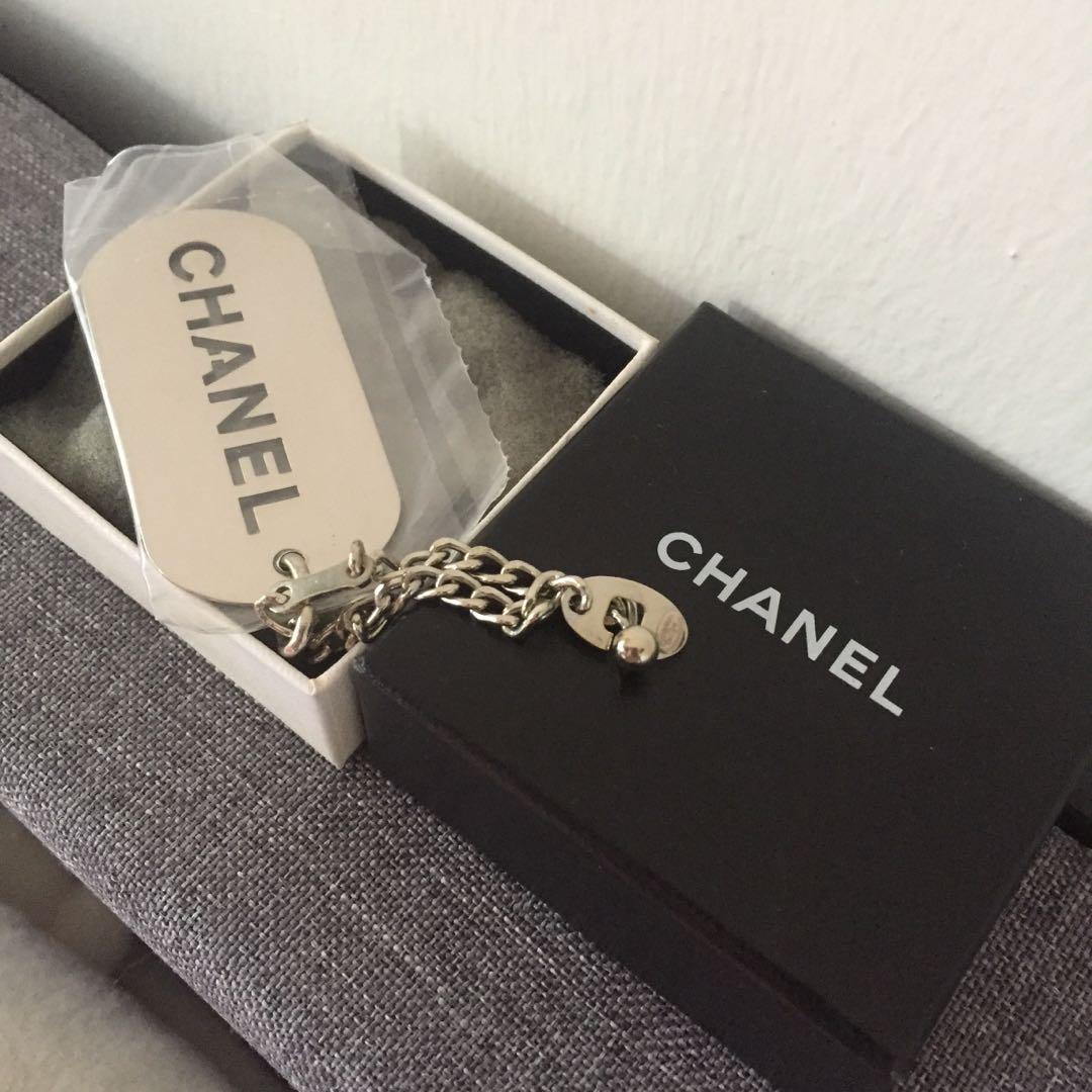 Chanel Vintage large size cc logo Charm Key chain bag charm