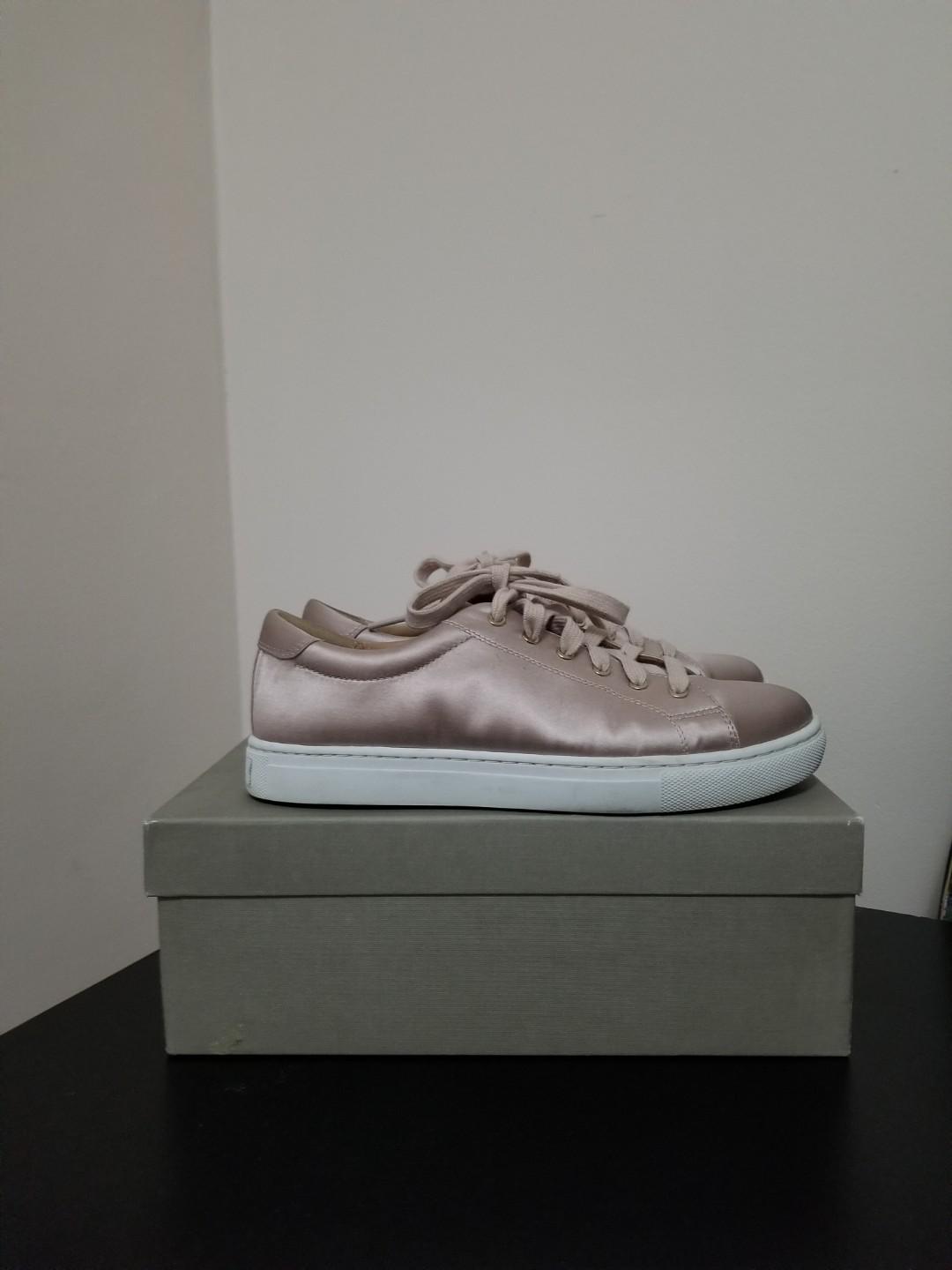 Pink cheap satin sneakers