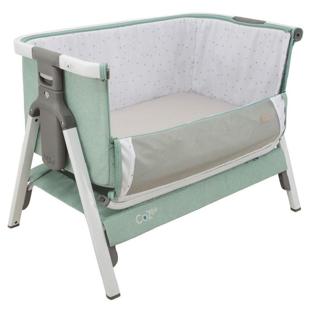 CoZee Bedside Crib White and Ocean Deluxe foam mattress NOT