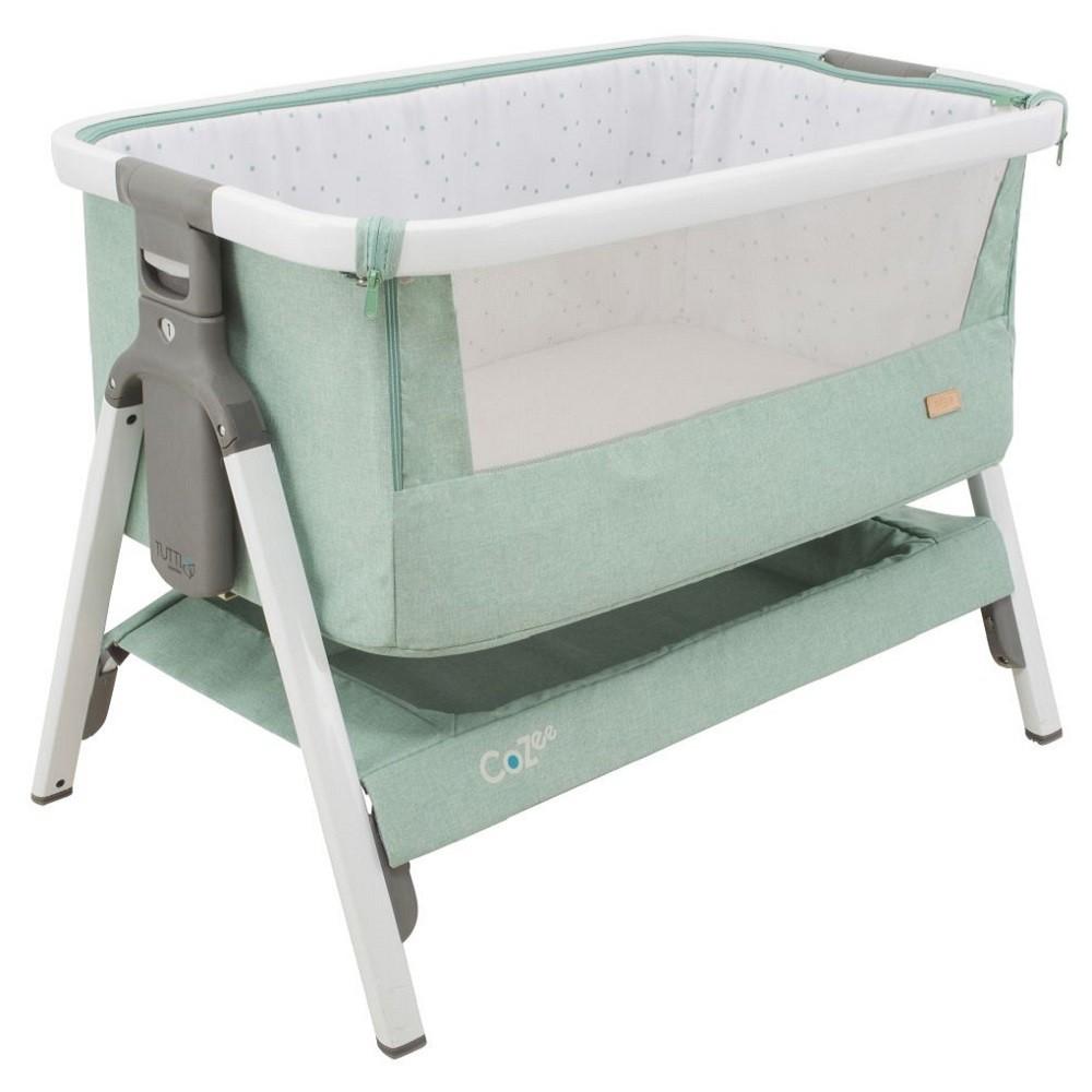 CoZee Bedside Crib White and Ocean Deluxe foam mattress NOT