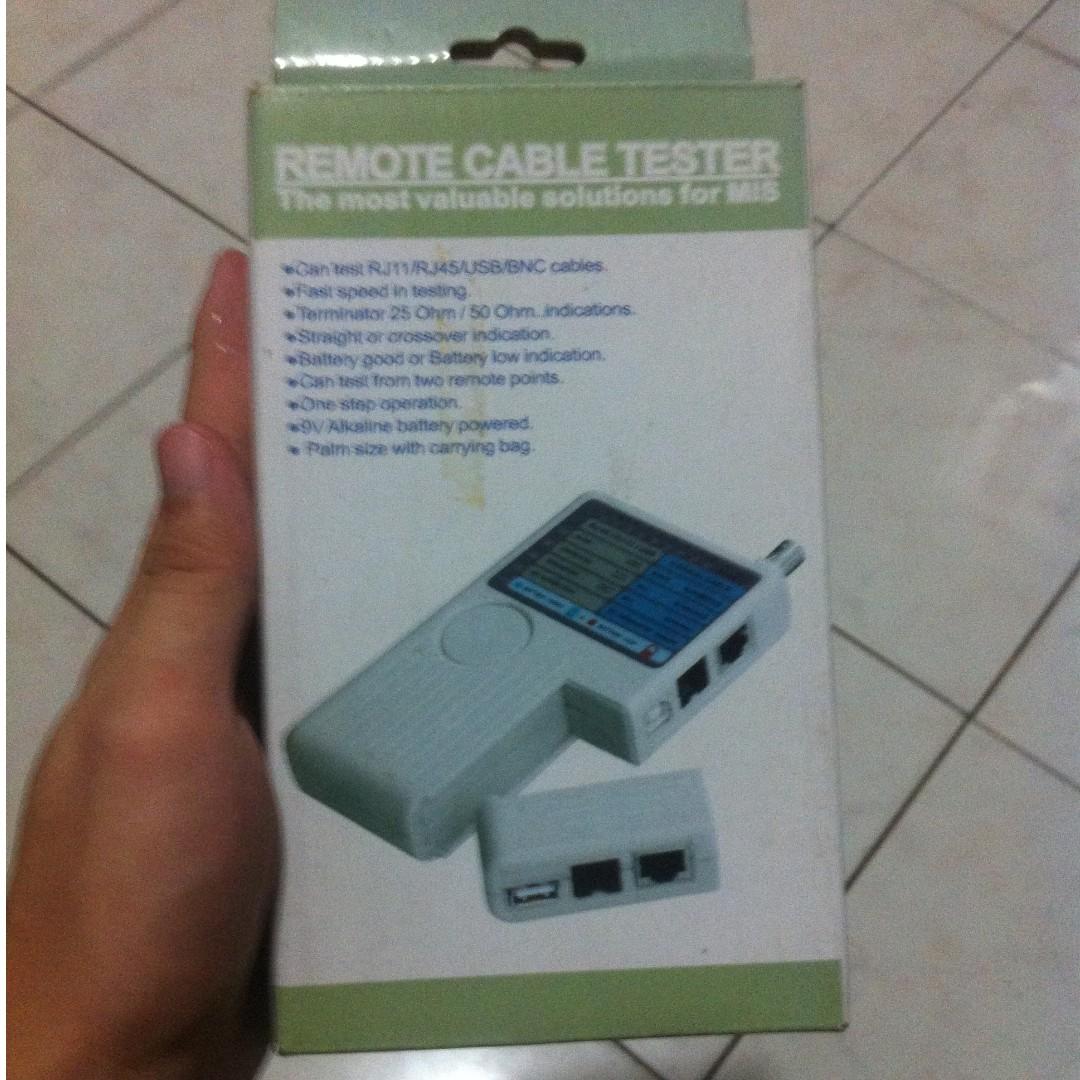 Docooler 4 In 1 Network Cable Tester Remote Rj11 Rj45 Usb Bnc Lan
