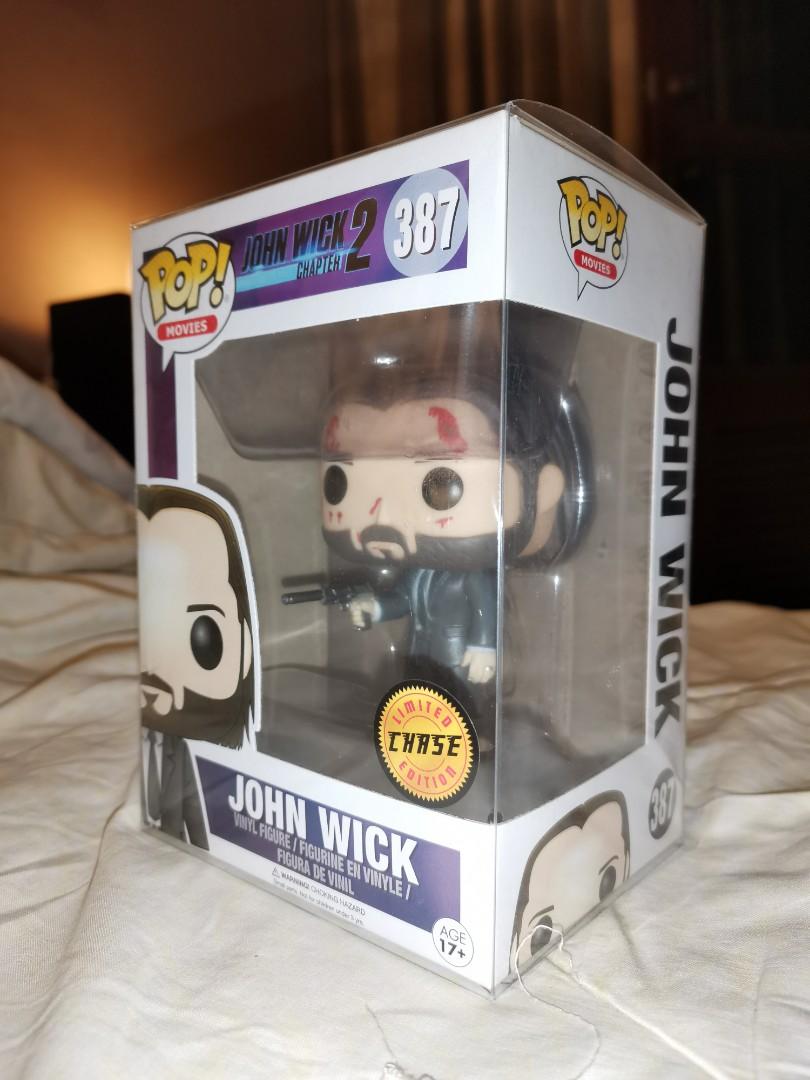 Funko Pop Vinyl Figure John Wick Chase Bloodied Vaulted Rare