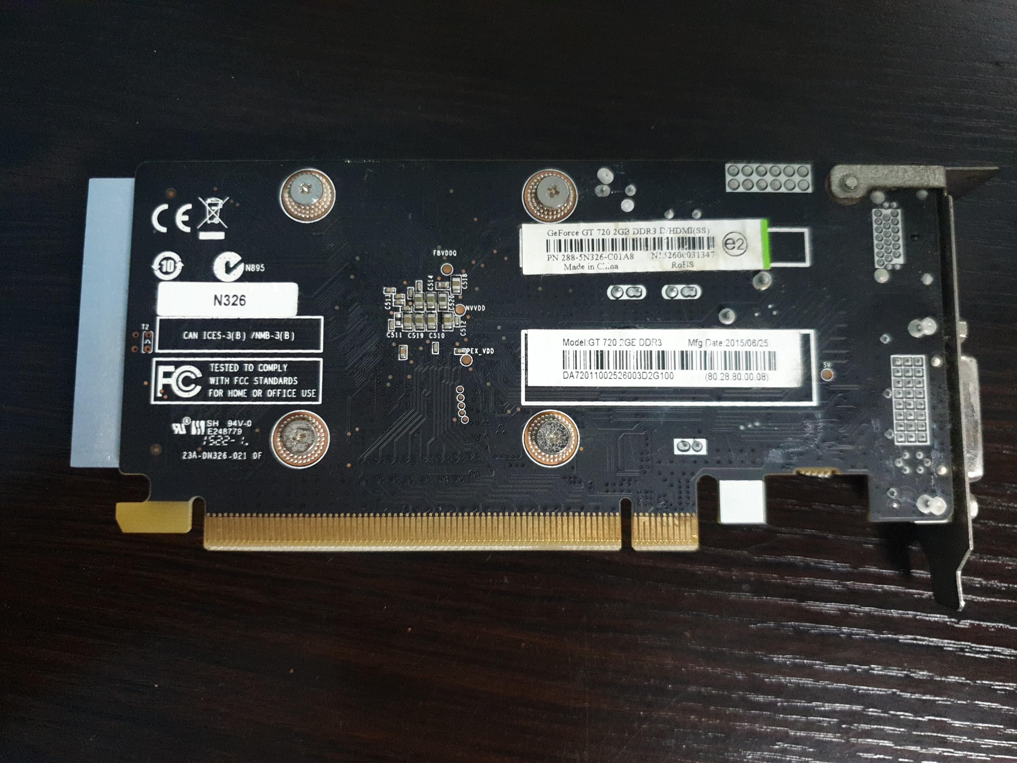 Geforce GT 720 2GB Graphics Card