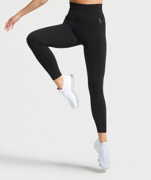 Gymshark Flex High Waisted Leggings - Black/Charcoal 2  Flex leggings, High  waisted leggings, Workout clothes