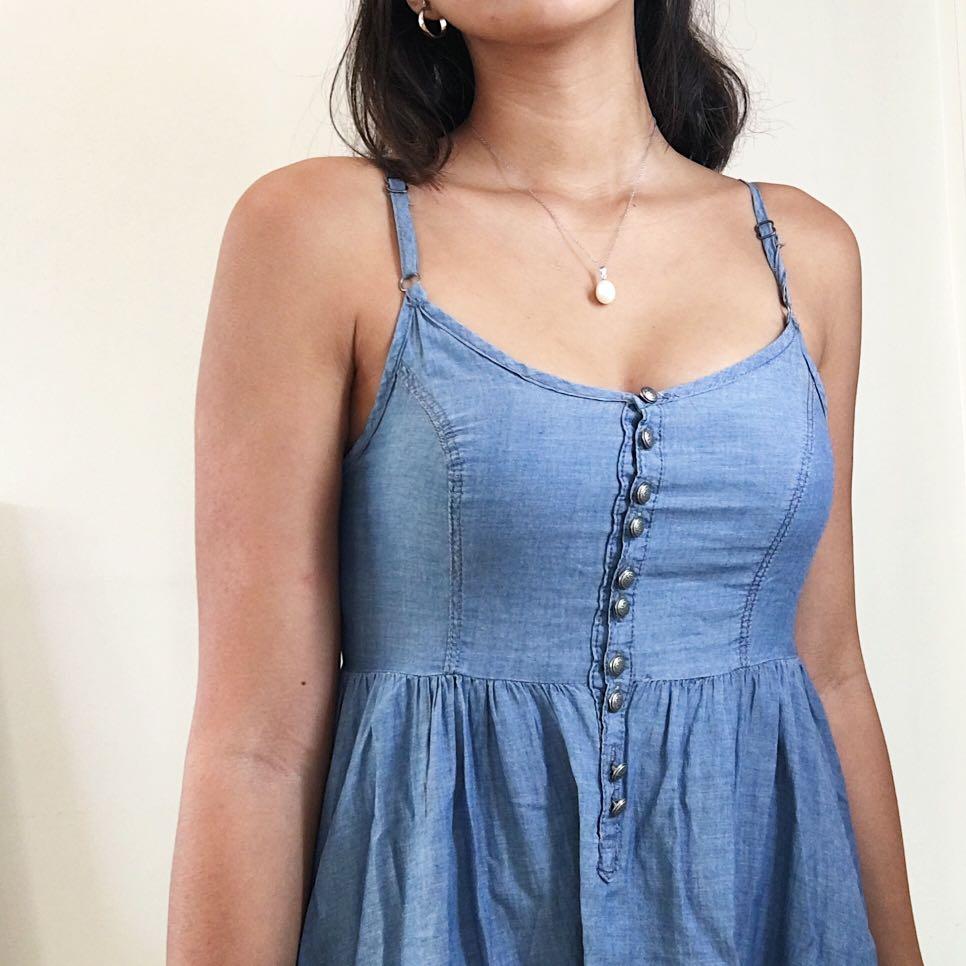 h&m denim dress 2019