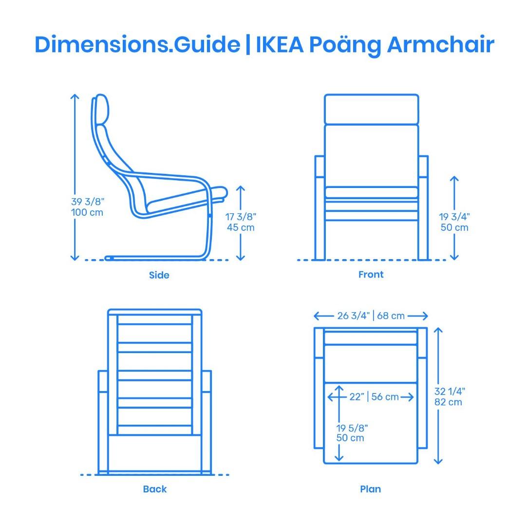 IKEA Poang Armchair, Furniture & Home Living, Furniture, Chairs on