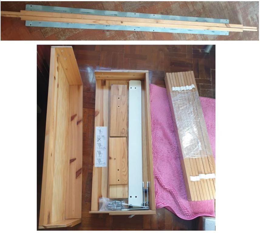 Ikea VIKARE Extendable Junior Bed Frame with Guard rail, Babies & Kids