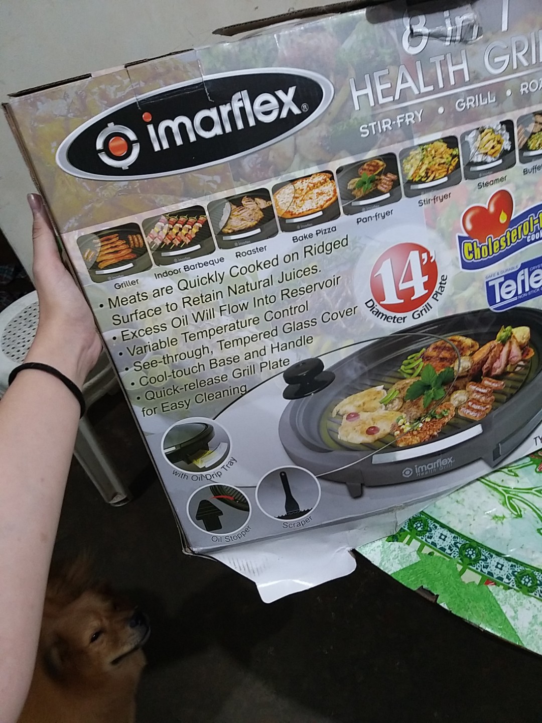 Imarflex electric grill top