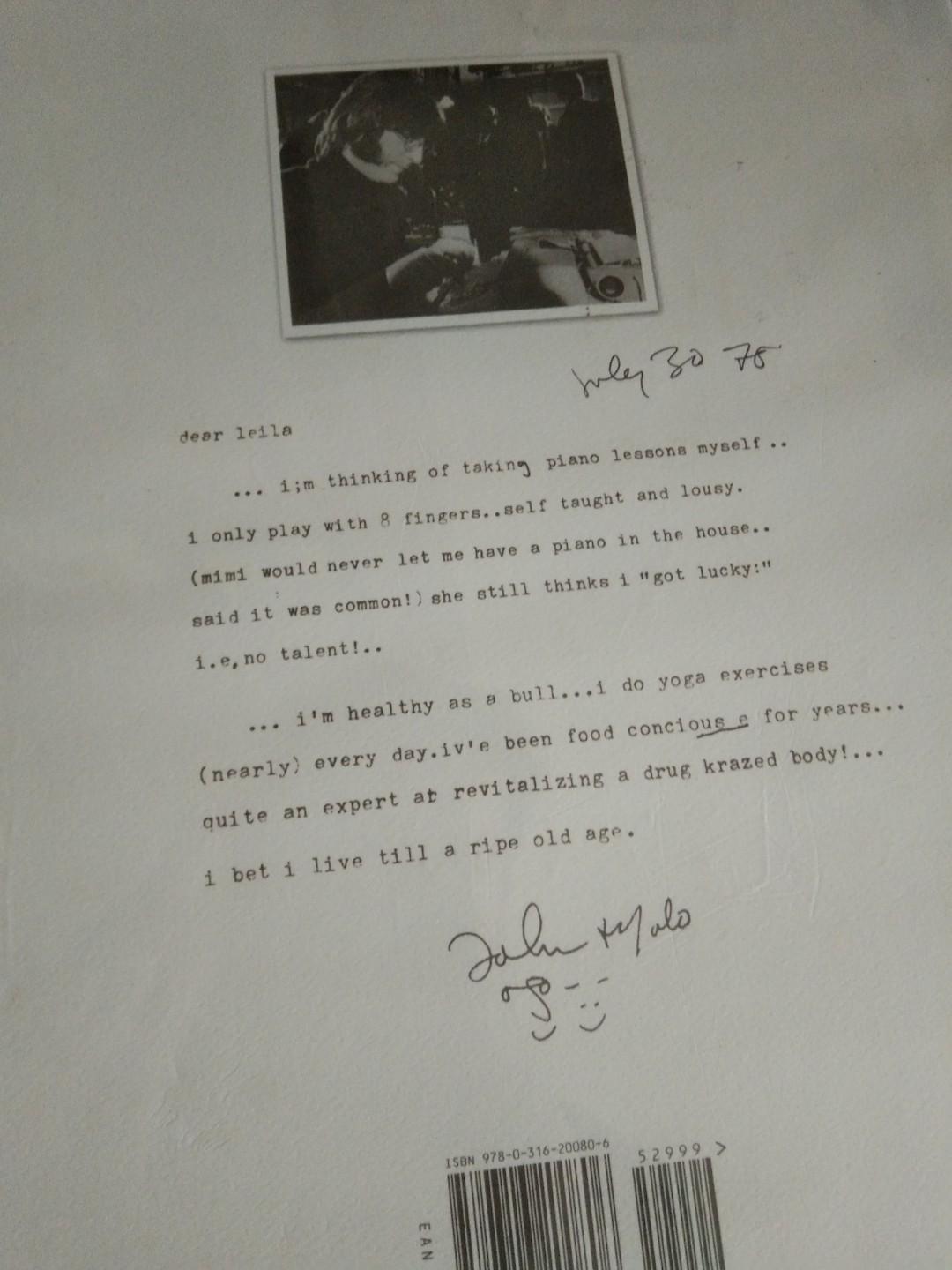 John Lennon Letters, Hobbies & Toys, Books & Magazines, Religion Books ...