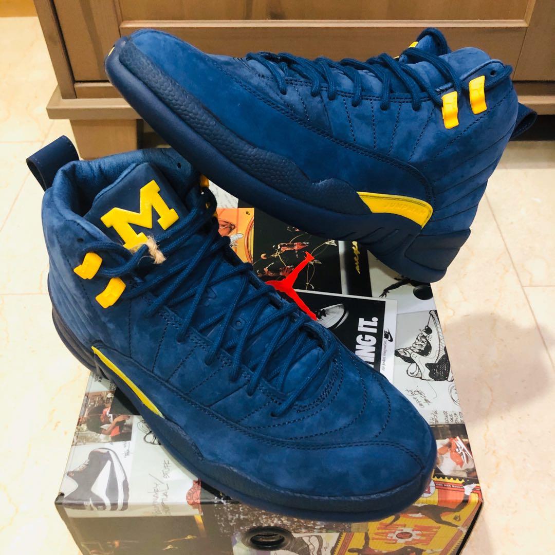 Jordan 12 on sale michigan 2019