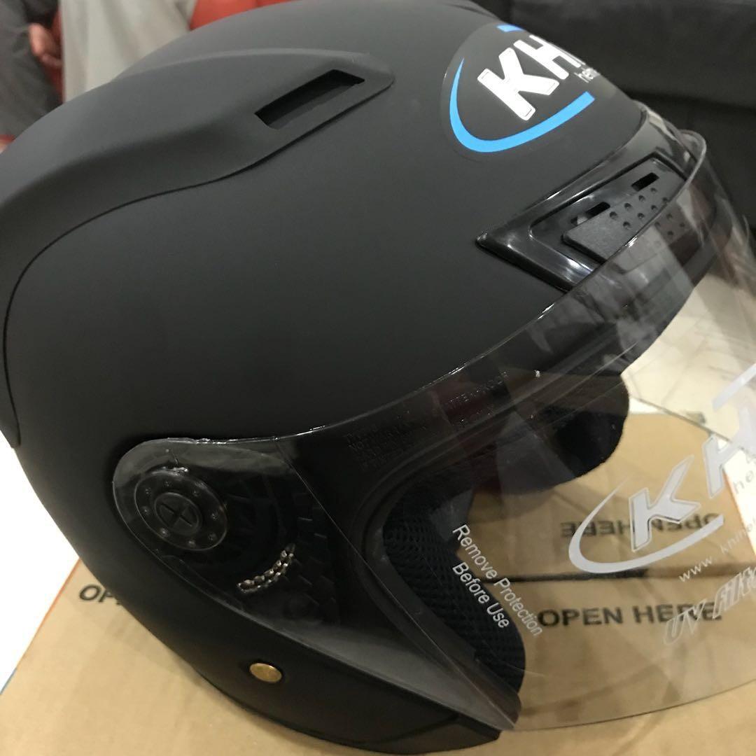 KHI HELMET 12.1 ( MATT BLACK ) ORIGINAL, Auto Accessories on Carousell