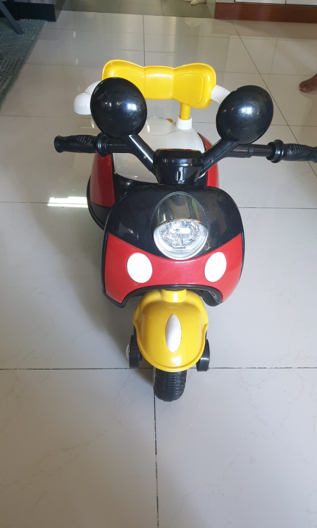 Kids electric bike Mickey mouse, Babies & Kids, Babies & Kids Fashion