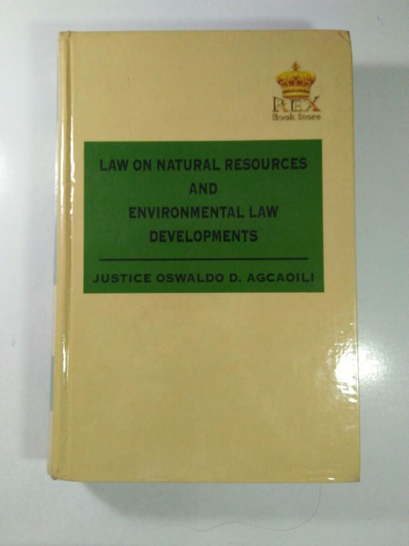 Law Books Natural Resources Environmental Law J Agcaoili 2012 Books Books On Carousell
