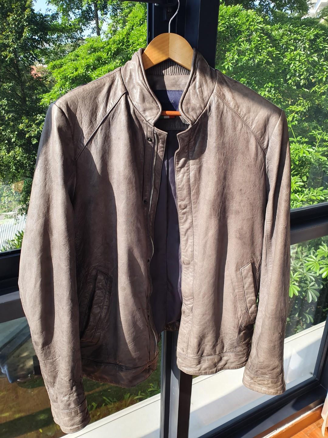 Leather jacket cheap made in korea