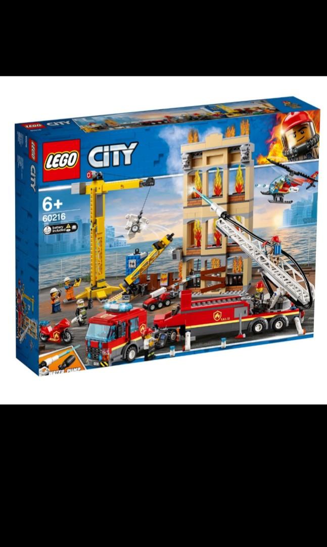LEGO City Downtown Fire Brigade 60216 Hobbies Toys Toys Games on Carousell