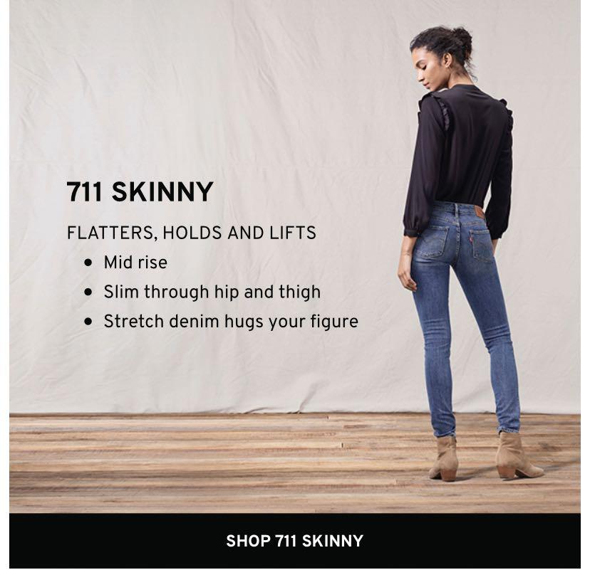 Levis 711 Skinny Jeans (Size 27, Dark Blue), Women's Fashion, Bottoms, Jeans  & Leggings on Carousell