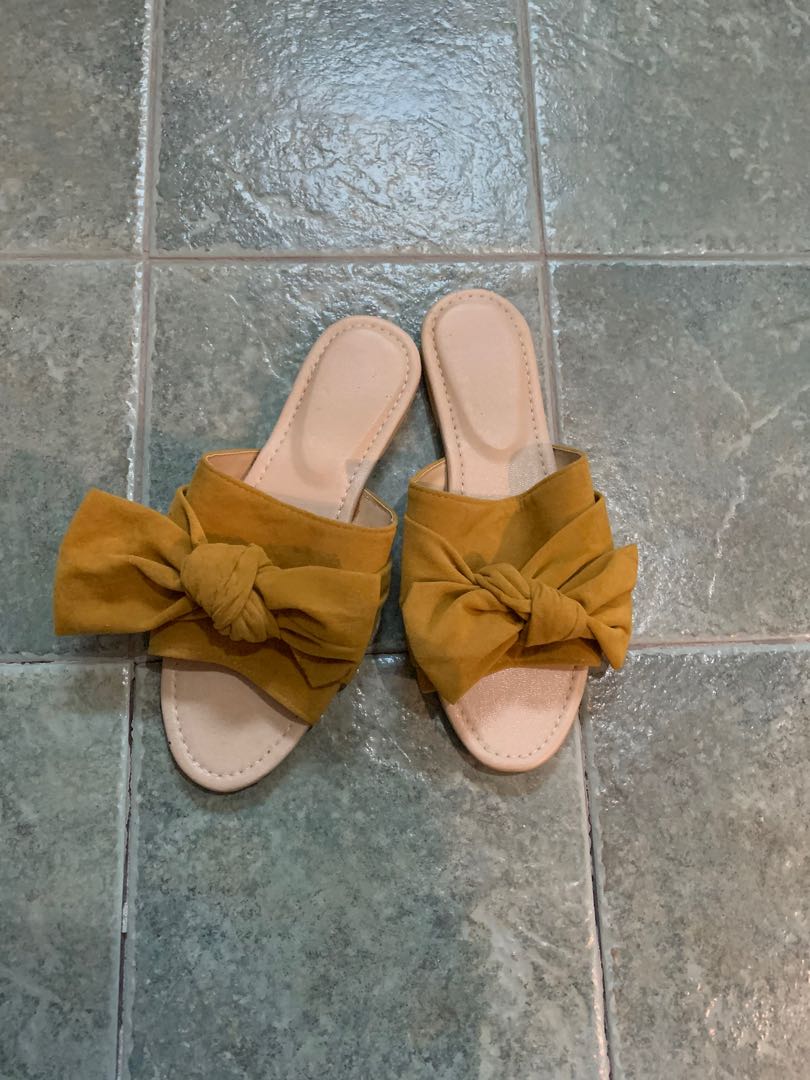 mustard sandals