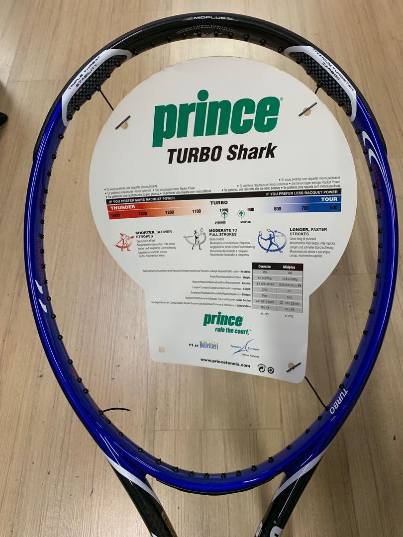 New Prince Turbo Shark Tennis Racket, Sports Equipment, Sports & Games