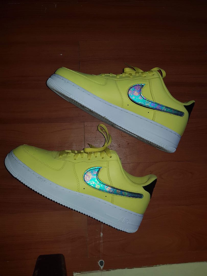 air force 1 yellow swoosh