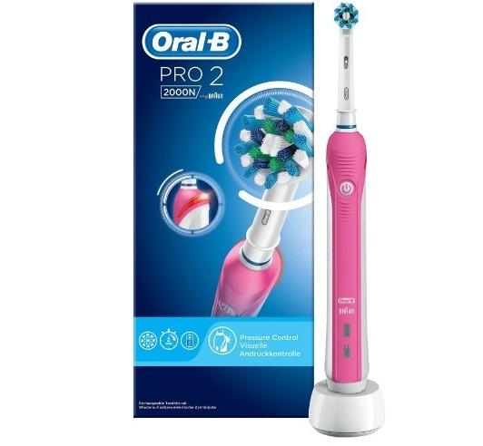 oral b pro pink electric toothbrush
