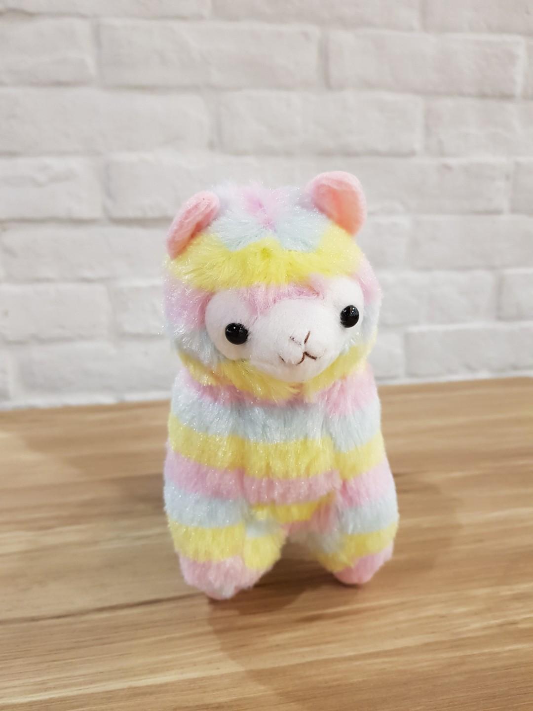 rainbow llama plush
