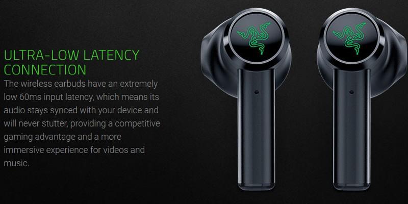 Razer Hammerhead True Wireless Earbudsand charging case Audio