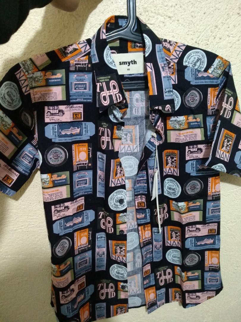 SMYTH Vintage Buttondown Polo Men s Fashion Tops Sets Formal 