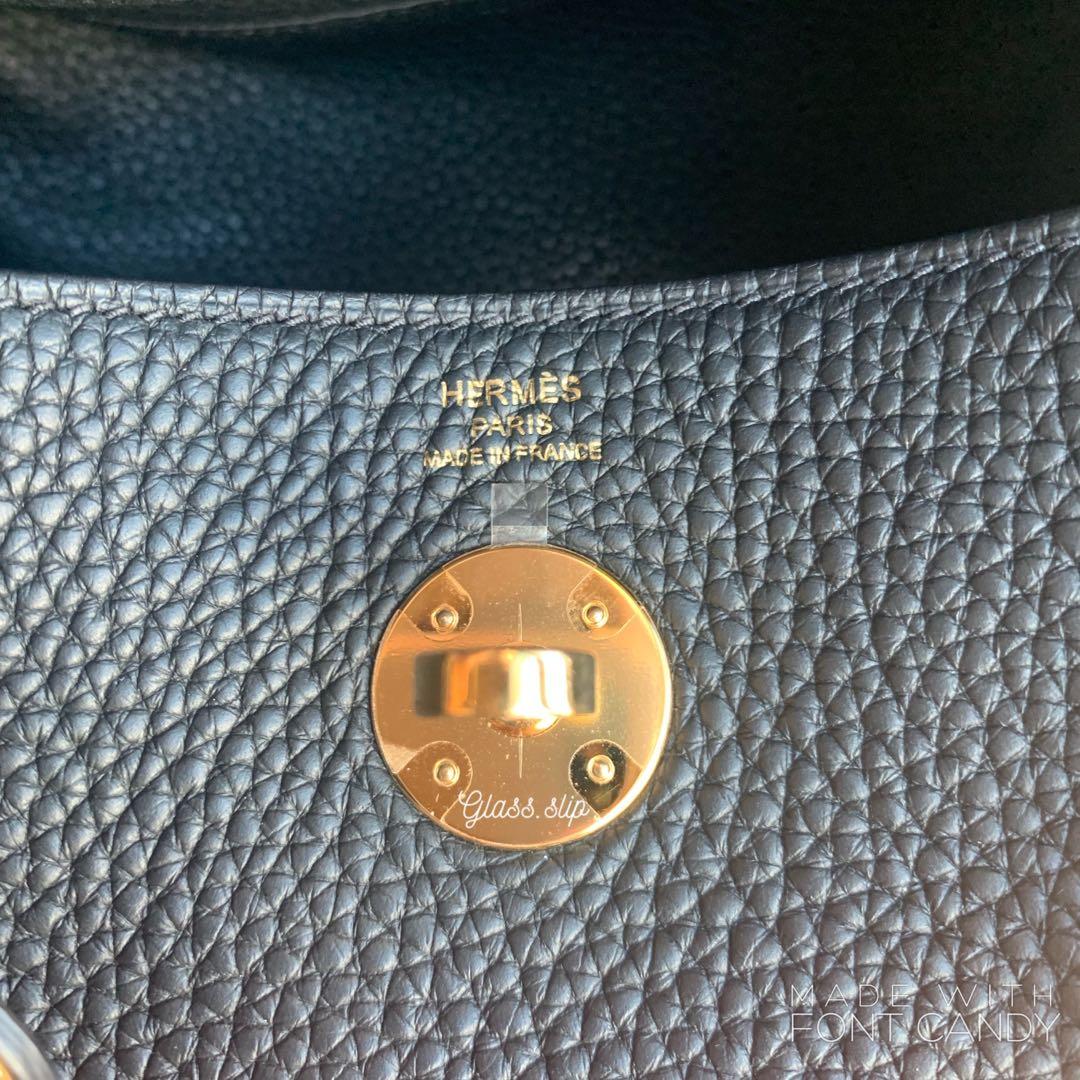 Hermes Lindy 26 Clemence Black GHW Stamp Y