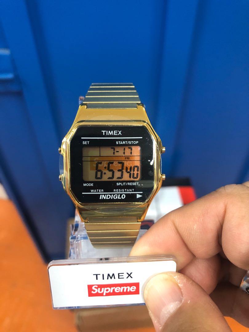 上質風合い 送込! 新品 Supreme Timex Digital Watch Gold - 時計