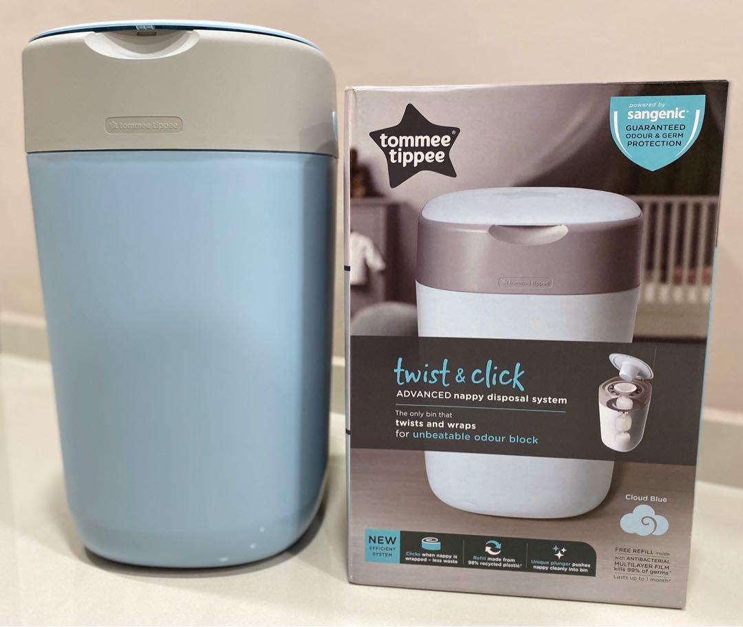 Tommee Tippee - Twist & Click Sangenic Nappy Disposal System Cloud Blue