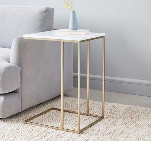 White Marble Coffee Table With Gold Legs Furniture Tables Chairs On Carousell