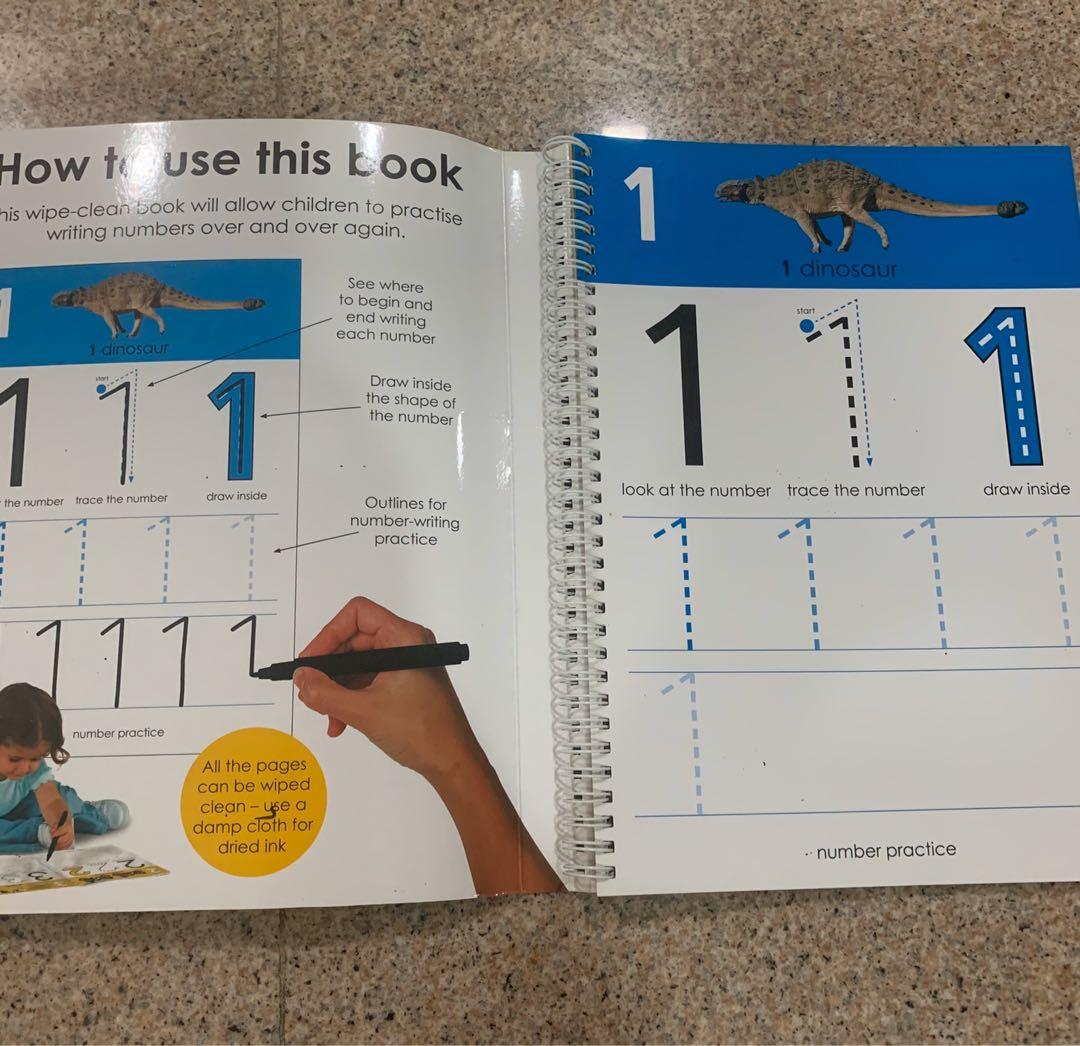 Wipe Clean Workbook Numbers 120, Hobbies & Toys, Books & Magazines