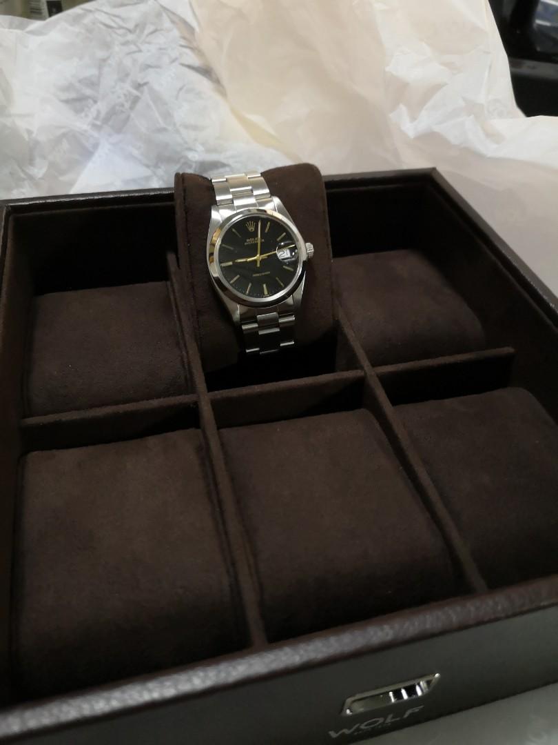 Wolf Stackable watch tray 6 slot