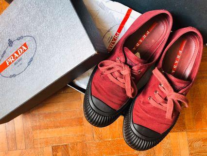Authentic Prada Gabardine Sneaker Shoes