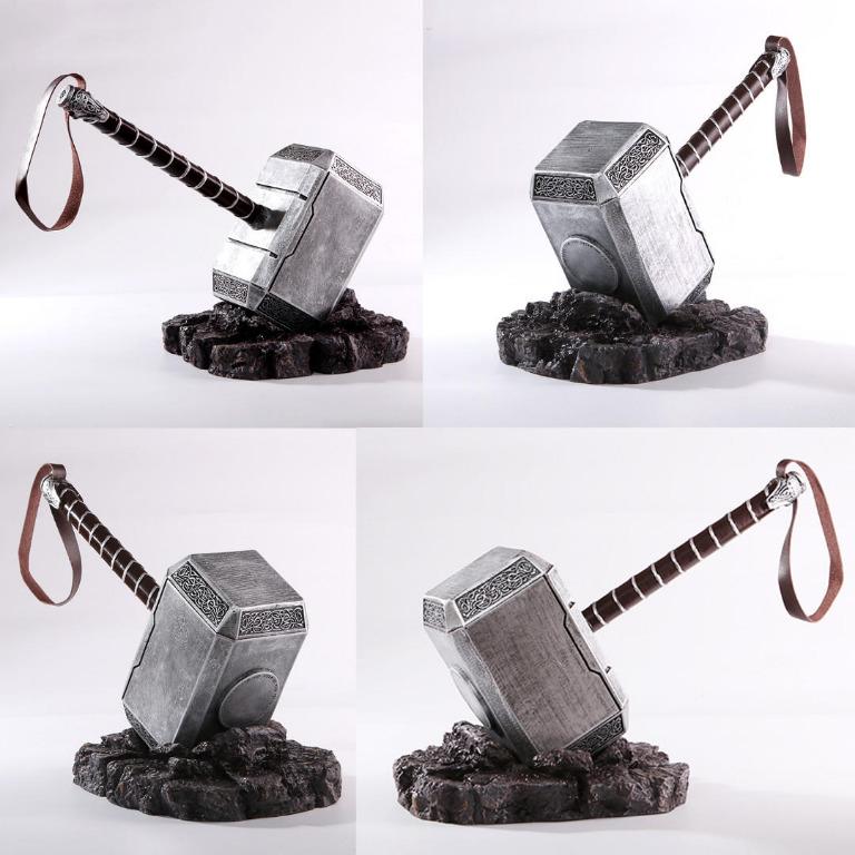 11 Scale Thor Hammer "Mjolnir" Lifesize Prop Replica + Free Display