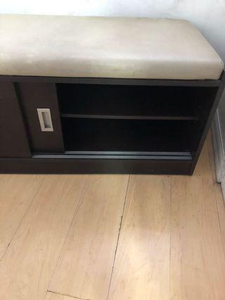 Preowned Shoe Rack/Storage Cabinet/Chair