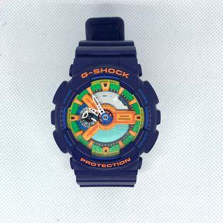 Authentic Limited Casio G-Shock Blue Analog Digital Watch GA110FC