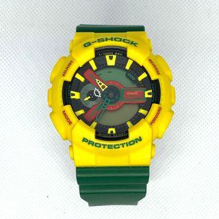 Authentic Limited Casio G-Shock Sports Watch GA110RF Yellow Green