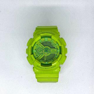Authentic Limited Casio G-Shock digital quartz lime geen GA-110B