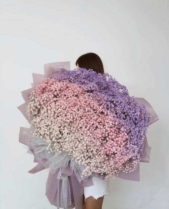 Baby Breath Bouquet Unicorn Baby Breath Bouquet Giant Baby Breath Hobbies Toys Stationery Craft Flowers Bouquets On Carousell