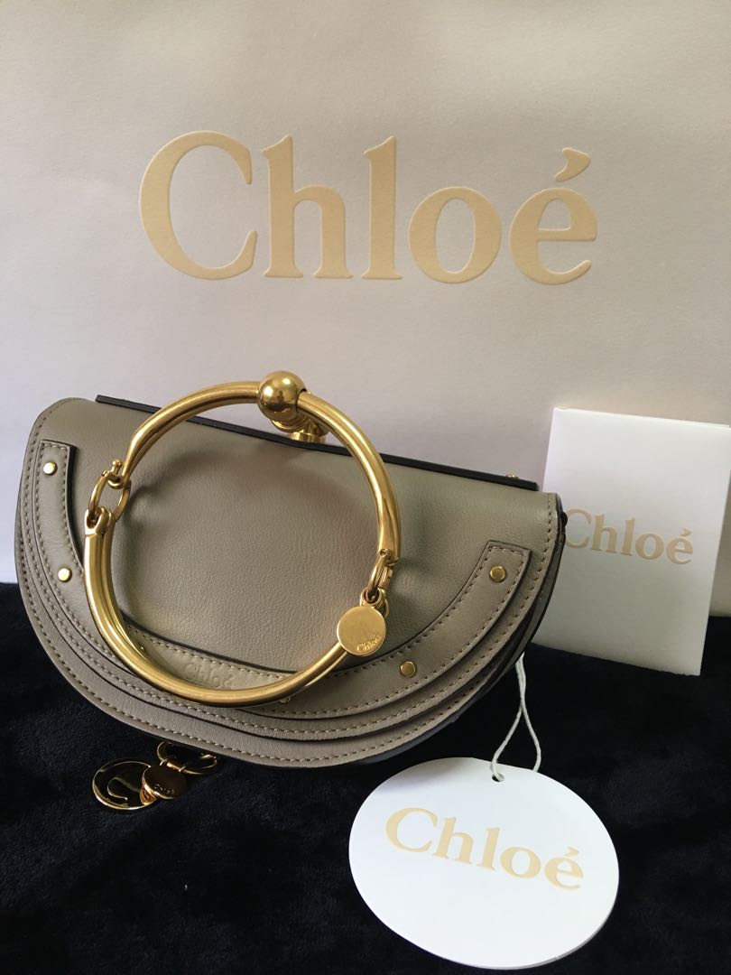 Chloe nile new arrivals minaudiere white