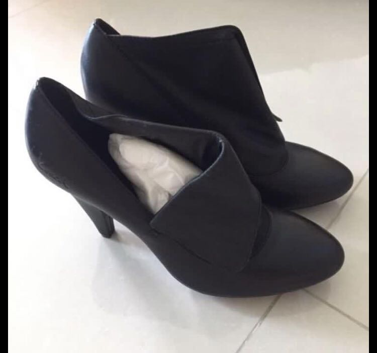 Coach Black High Heel Leather Boots 