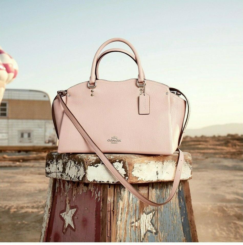 Coach Bag Drew Satchel Pink Grain leather