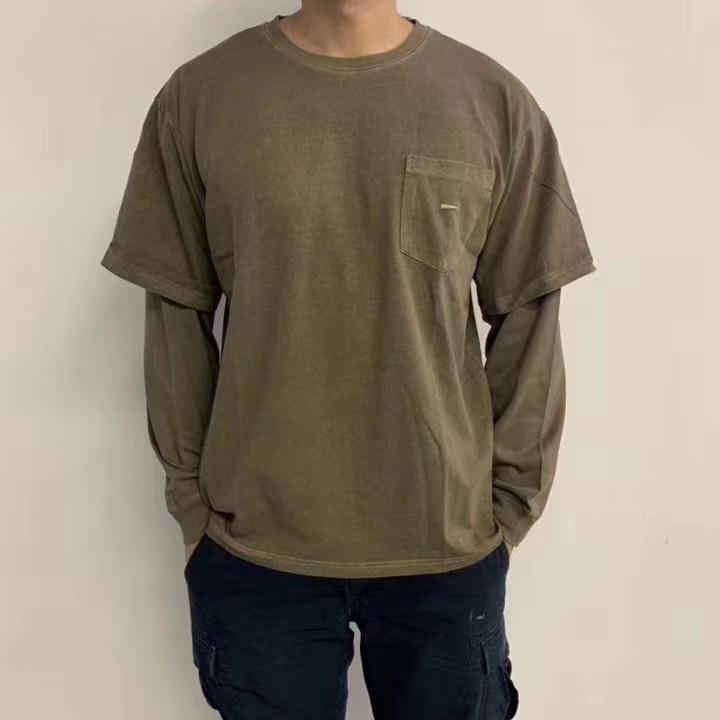 DESCENDANT MILITIA LAYERD TEE 紺-