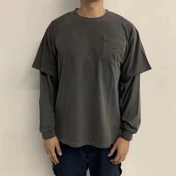 【人気在庫】DESCENDANT 192 RICO LAYERD TEE Tシャツ/カットソー(七分/長袖)