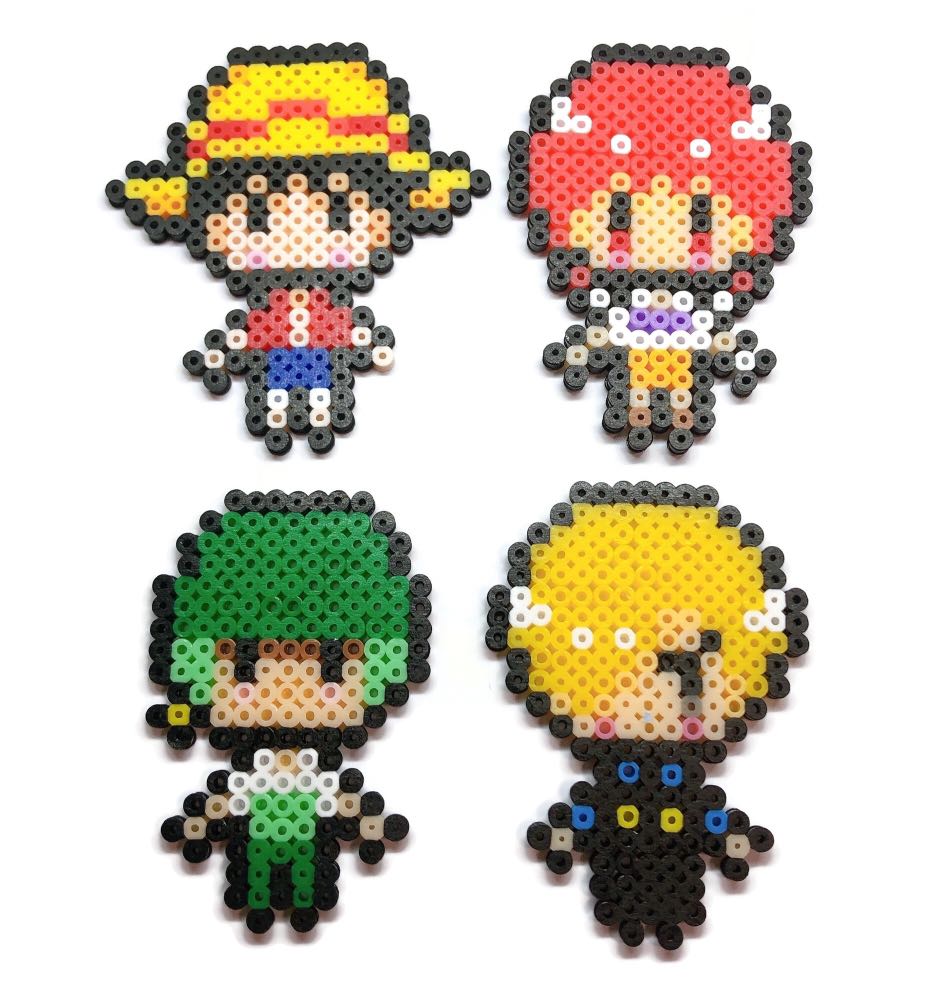DIY Hama Beads Perler Beads One Piece A, Hobbies & Toys, Stationery & Craft, Handmade Craft on