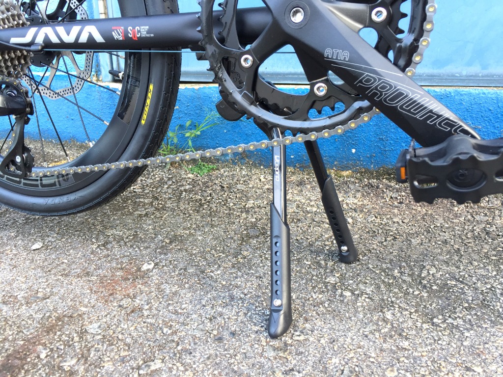 Double kickstand for folding bike sale