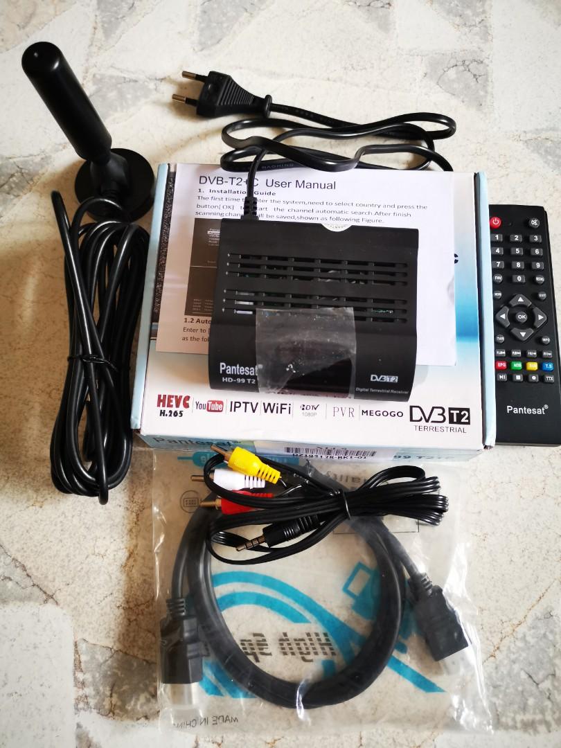 DVB-T2 TV SET-TOP BOX USB ACTIVE AMPLIFIER ANTENNA HDTV, Electronics,  Others on Carousell