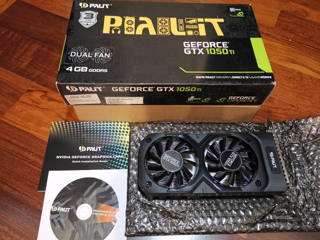 Graphic card Palit Geforce Gtx 1050ti Dual Fan 4GB