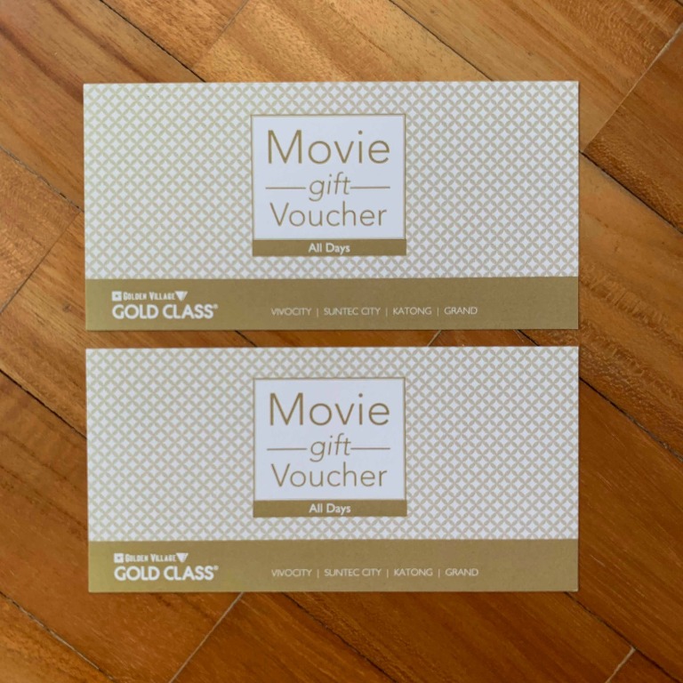 GV Gold Class Tickets (bundle of 2), Tickets & Vouchers, Vouchers on